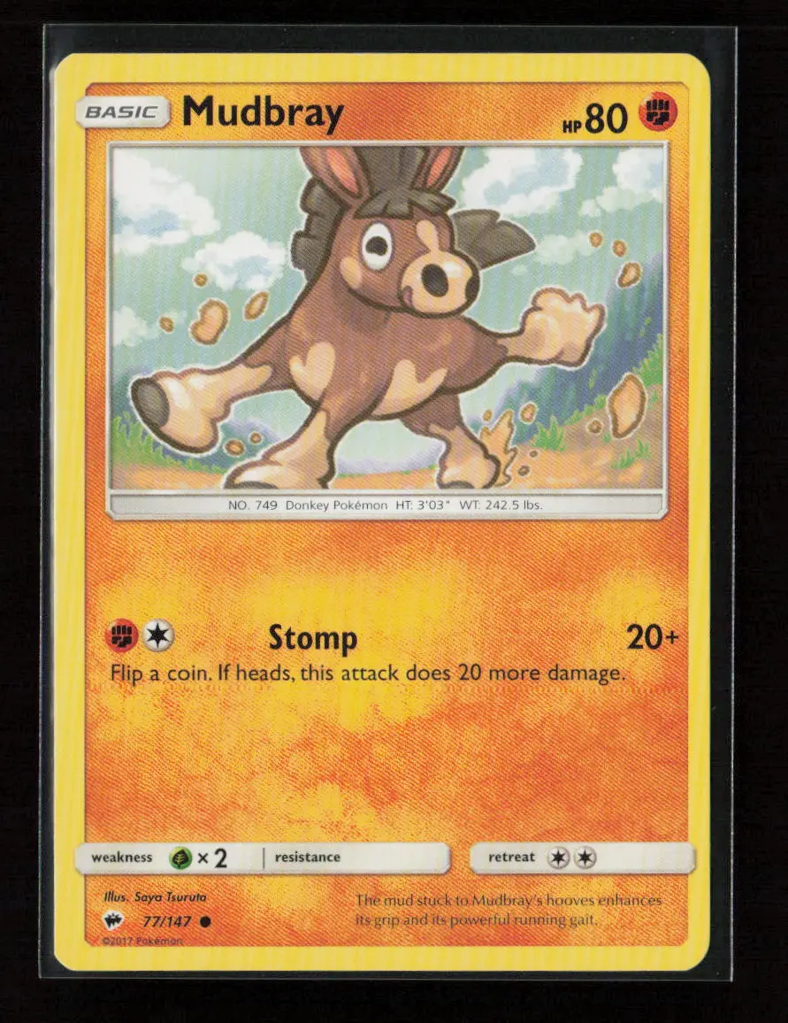 Mudbray Common Swsh01: Sword & Shield Base Set 105/202 Lp 1