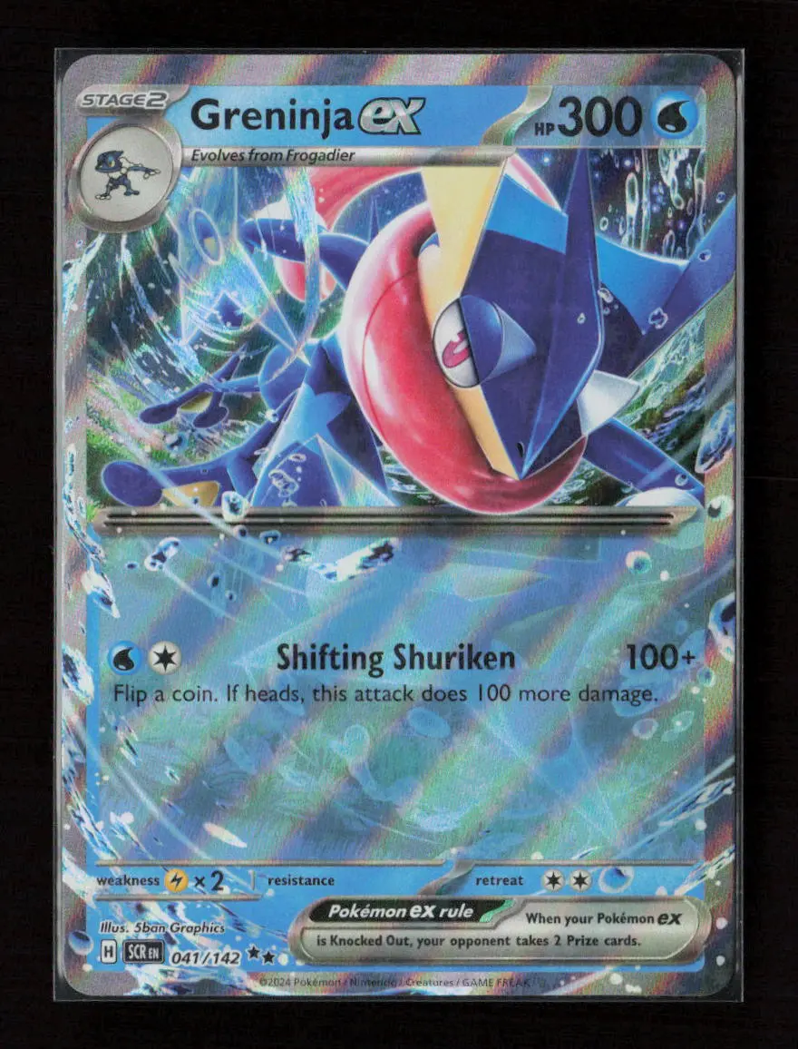 Greninja Ex Double Rare Sv07: Stellar Crown 041/142 Nm 1