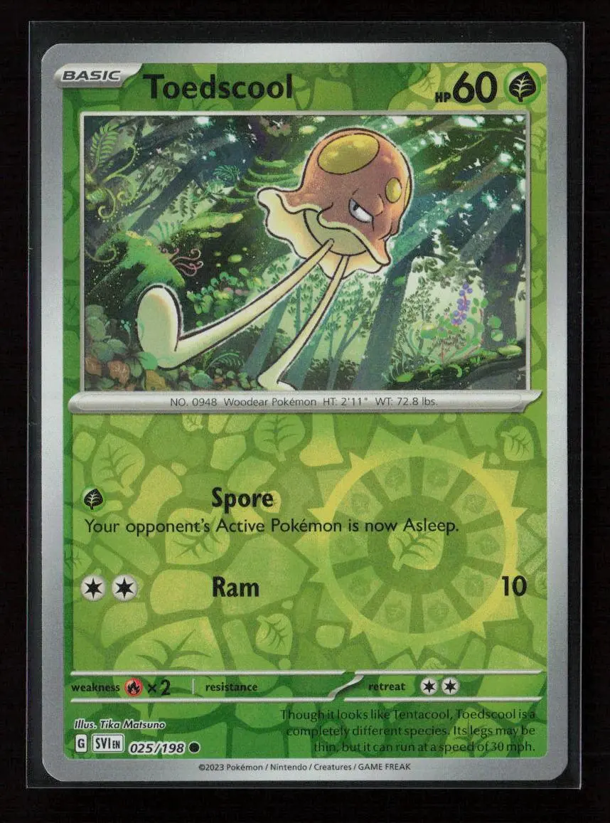 Toedscool - Common Sv01: Scarlet & Violet Base Set 025/198 Nm 1