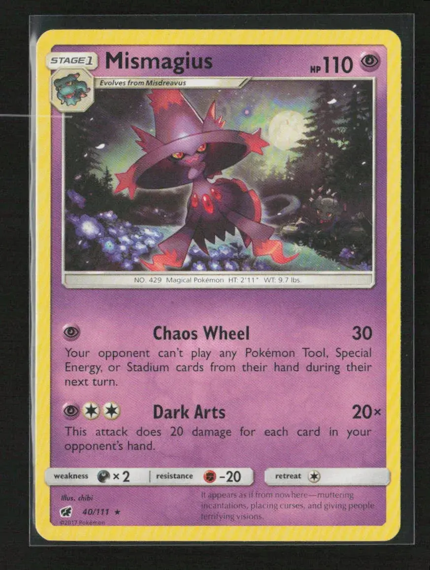 Mismagius Rare Sm - Crimson Invasion 40/111 Lp 1