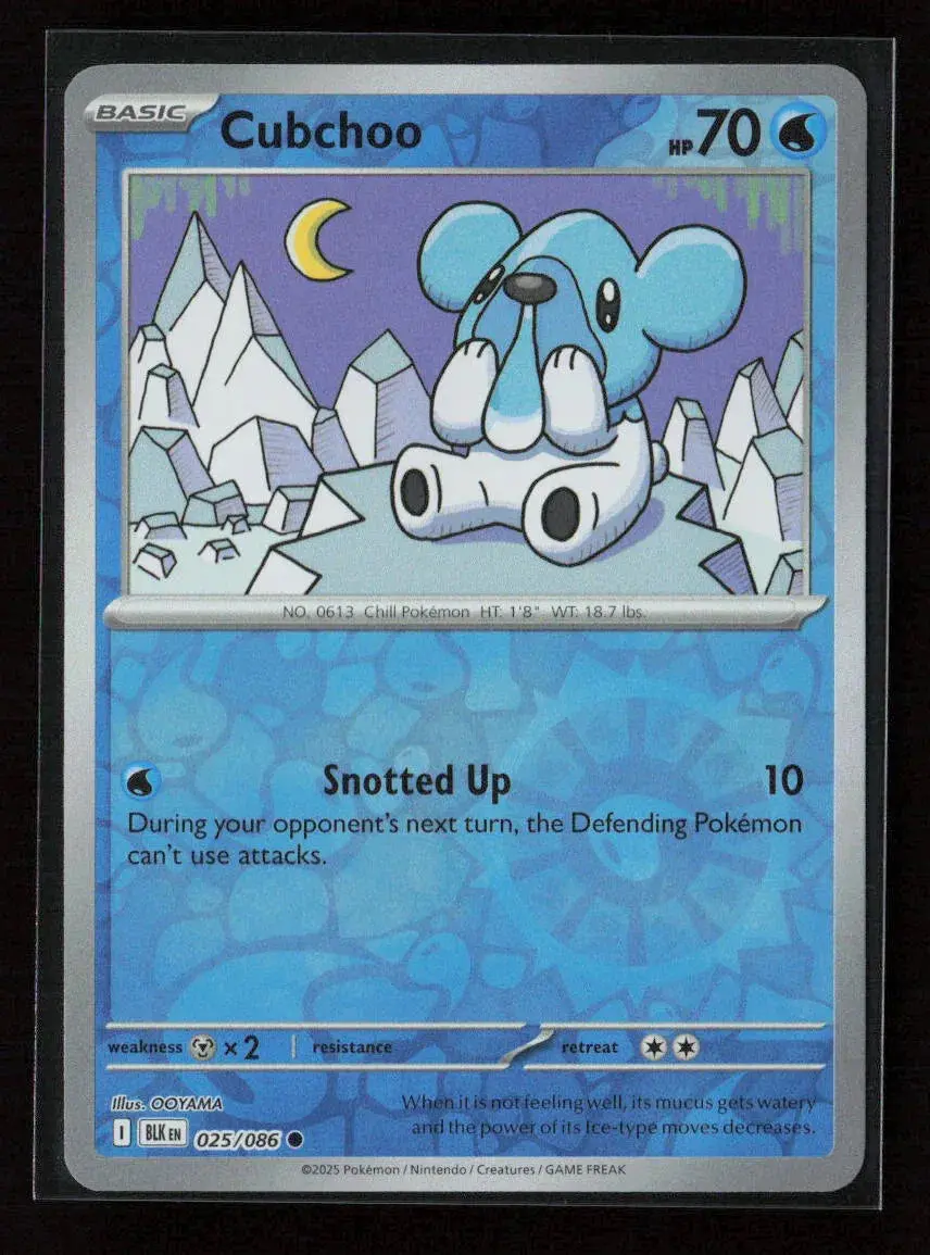 Cubchoo Common Sv: Black Bolt 025/086 Nm 1