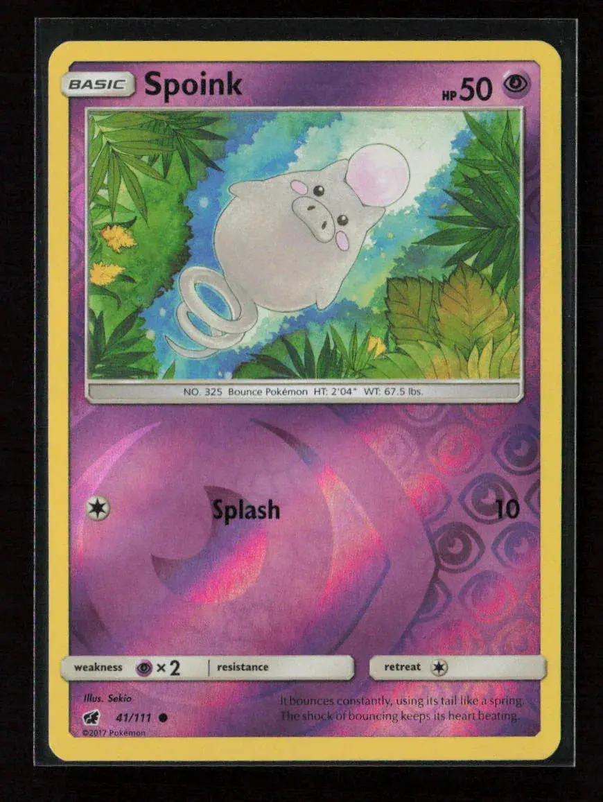 Spoink Common Sm - Crimson Invasion 41/111 Lp 1