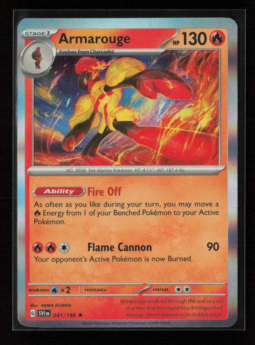 Armarouge Rare Sv01: Scarlet & Violet Base Set 041/198 Nm 1