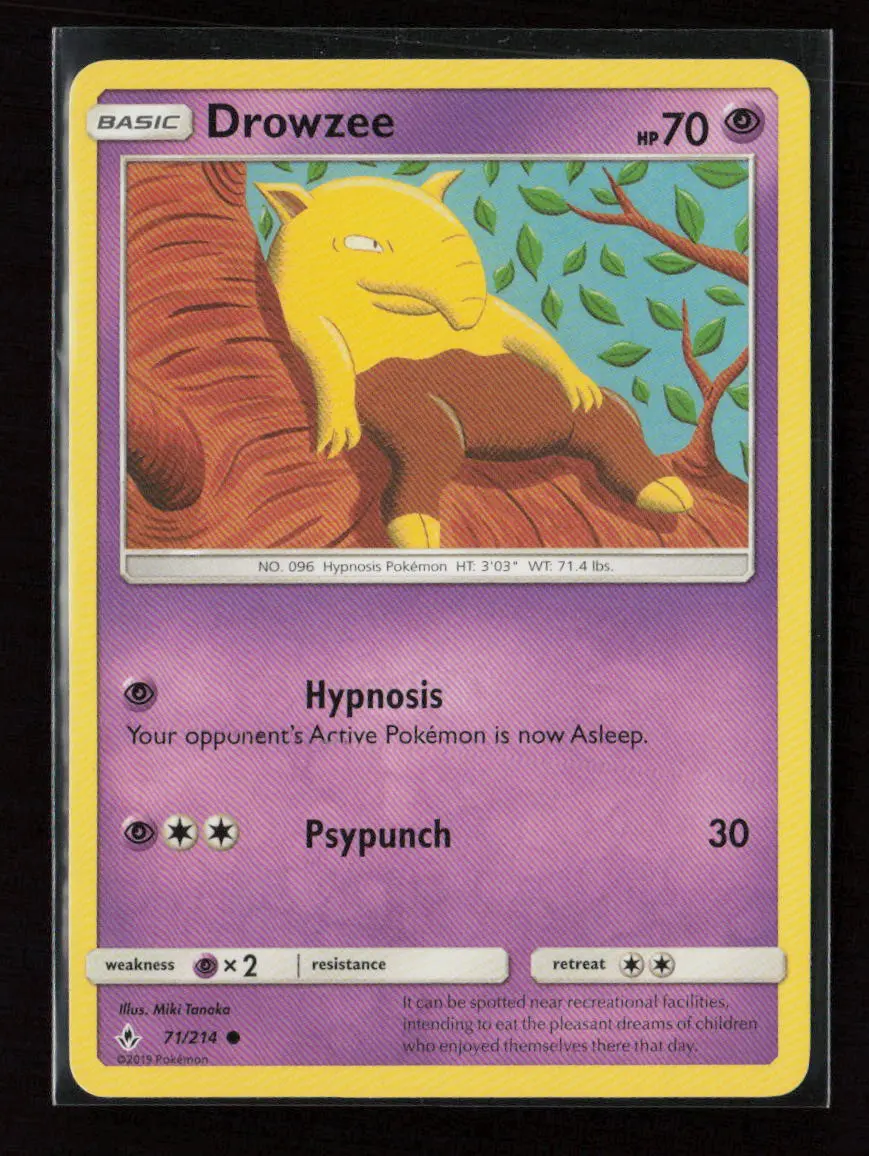 Drowzee Common Sm - Unbroken Bonds 71/214 Lp 1
