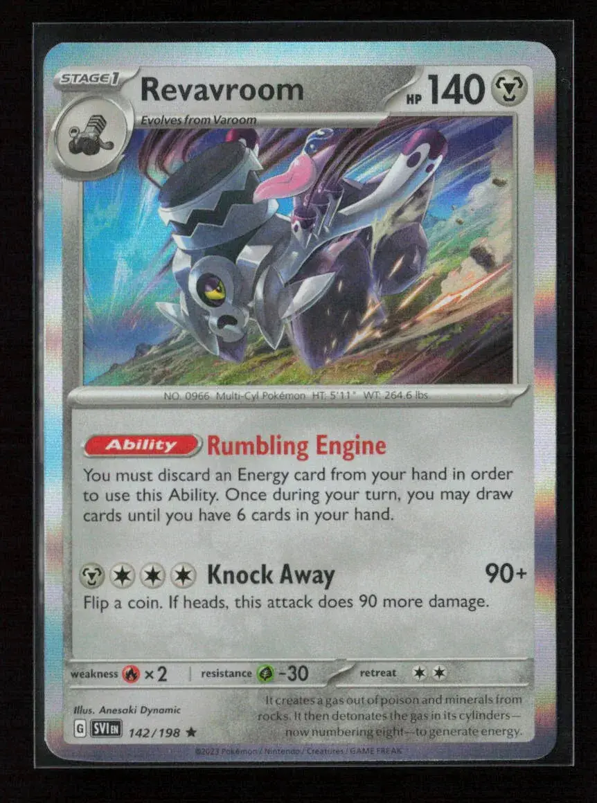 Revavroom Rare Sv01: Scarlet & Violet Base Set 142/198 Nm 1