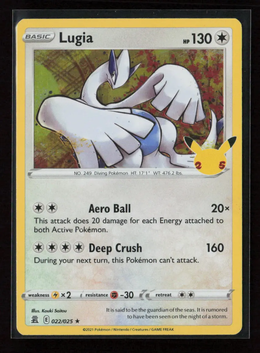 Lugia Holo Rare Celebrations 022/025 Nm 1