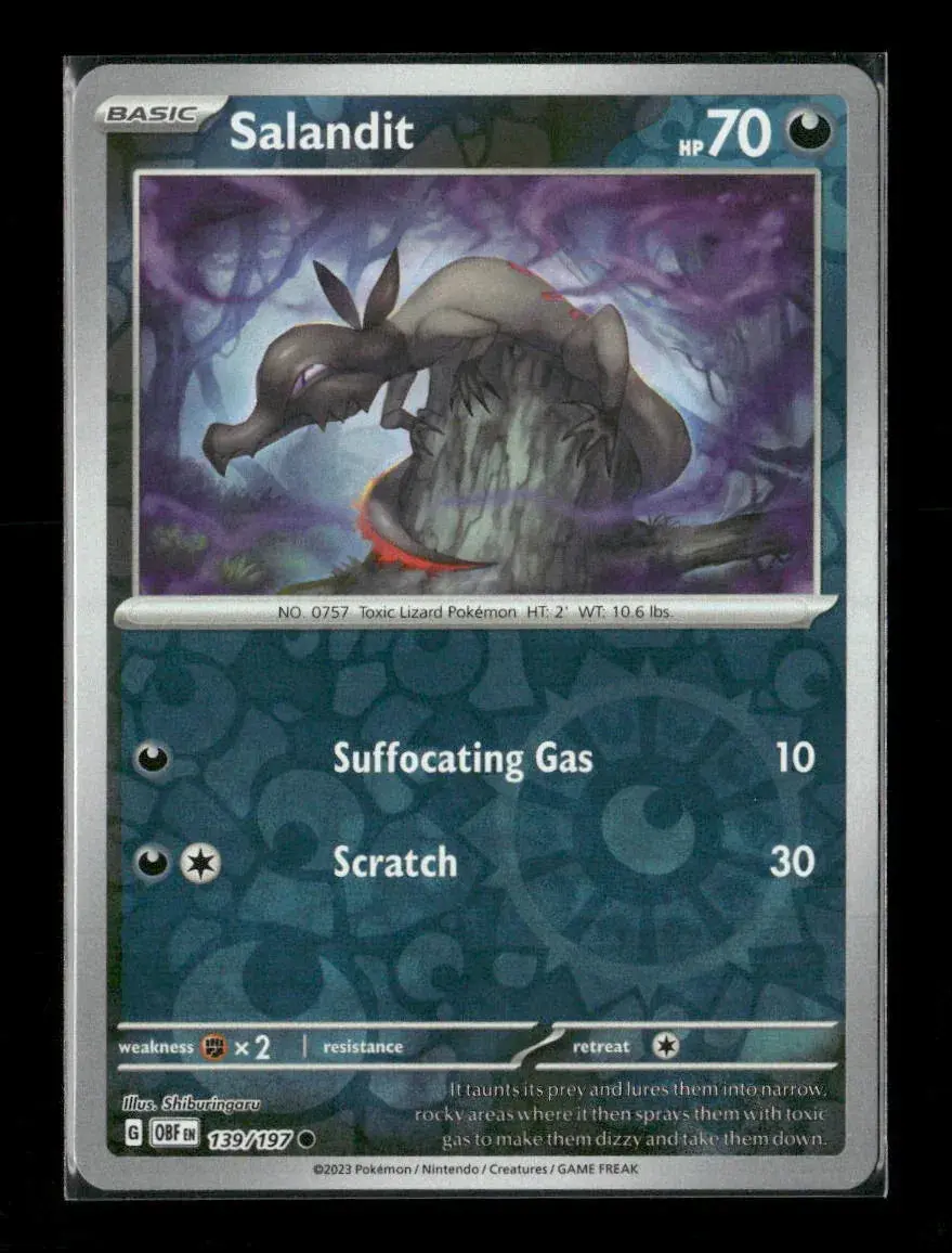 Salandit Common Sv03: Obsidian Flames 139/197 Lp 1
