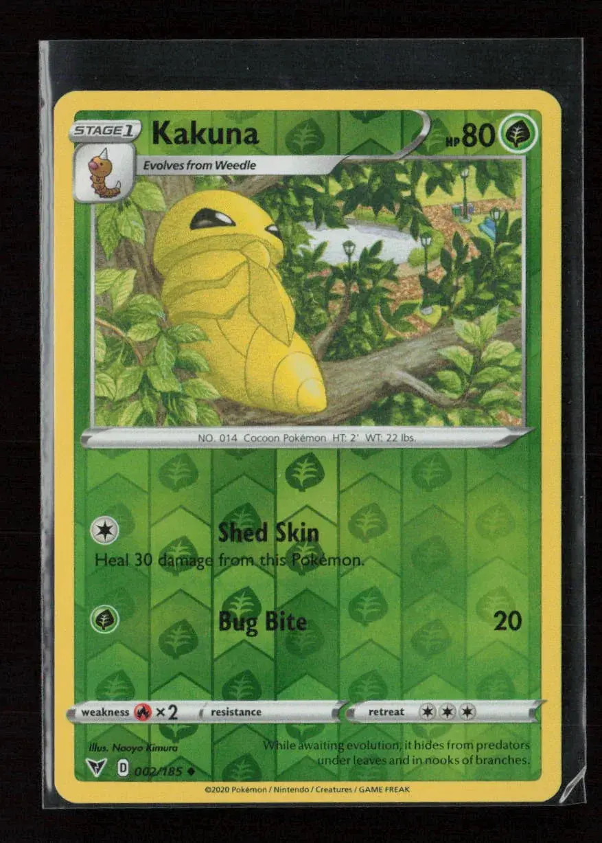 Kakuna Uncommon Swsh04: Vivid Voltage 002/185 Lp 1