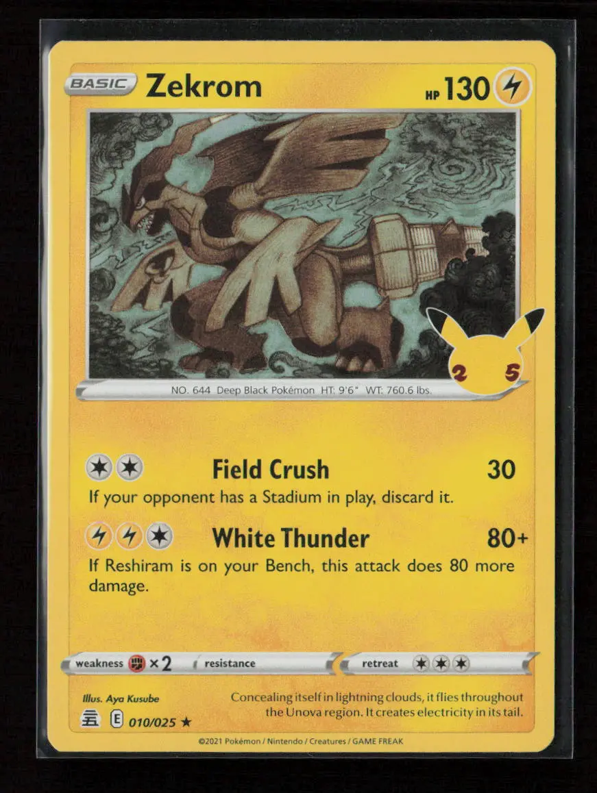 Zekrom Holo Rare Celebrations 010/025 Lp 1