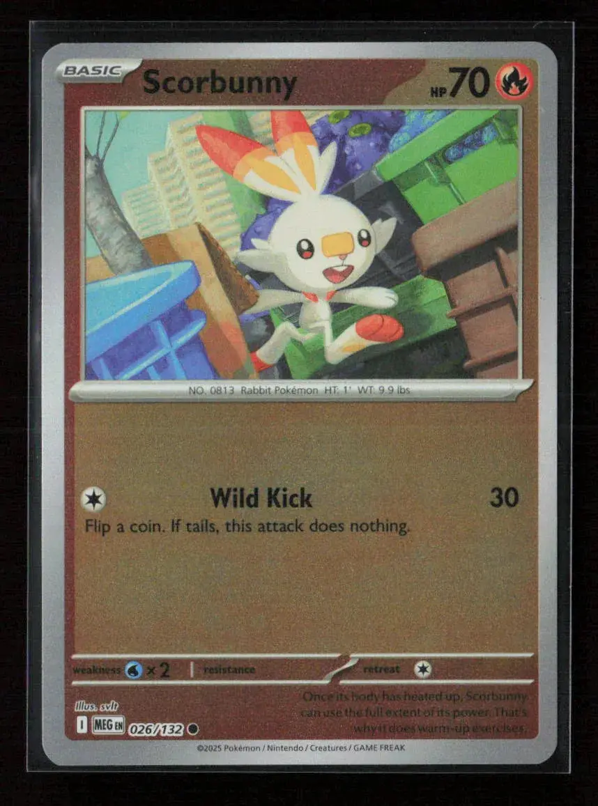 Scorbunny Common Me01: Mega Evolution 026/132 Nm 1