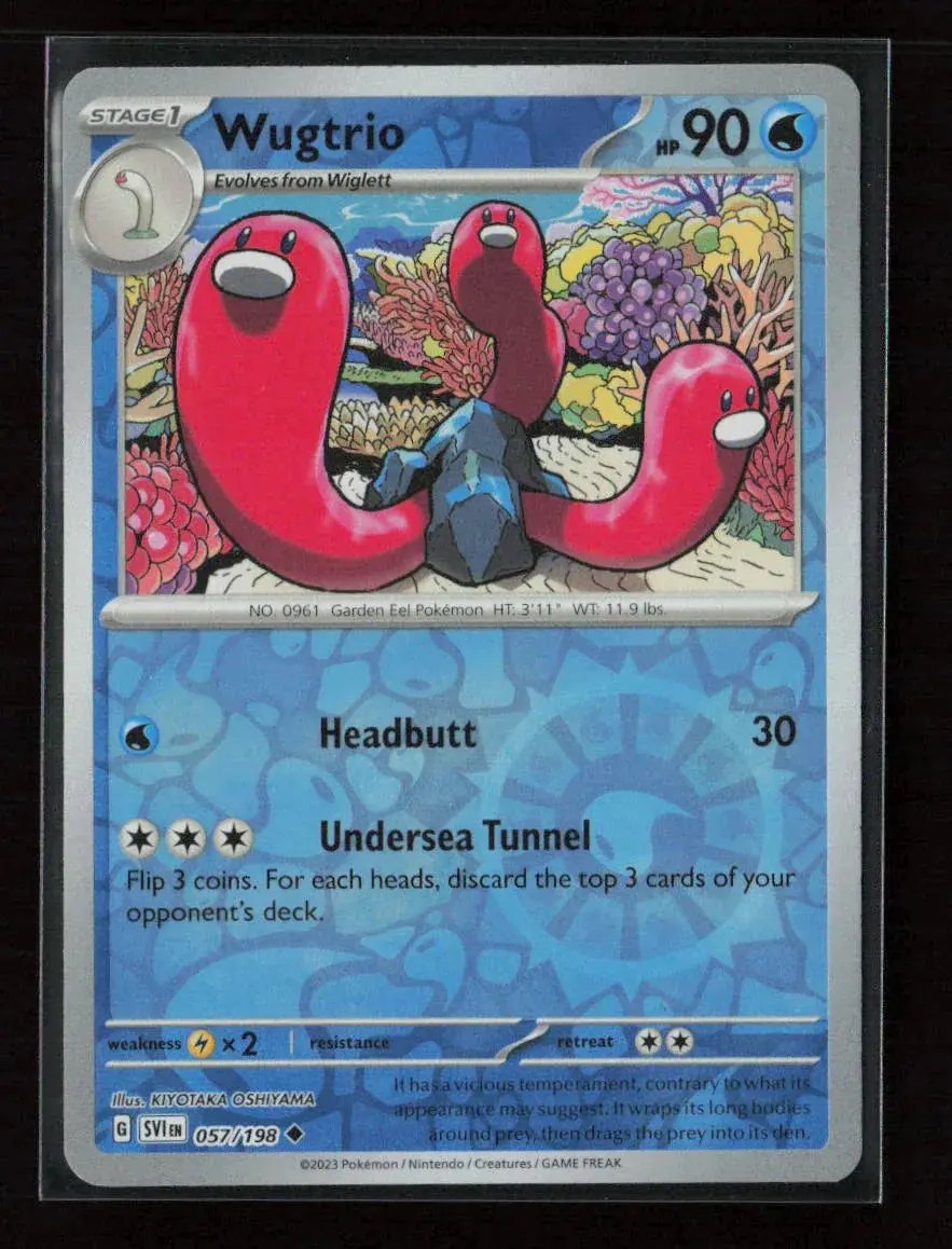 Wugtrio Uncommon Sv01: Scarlet & Violet Base Set 057/198 Nm 1
