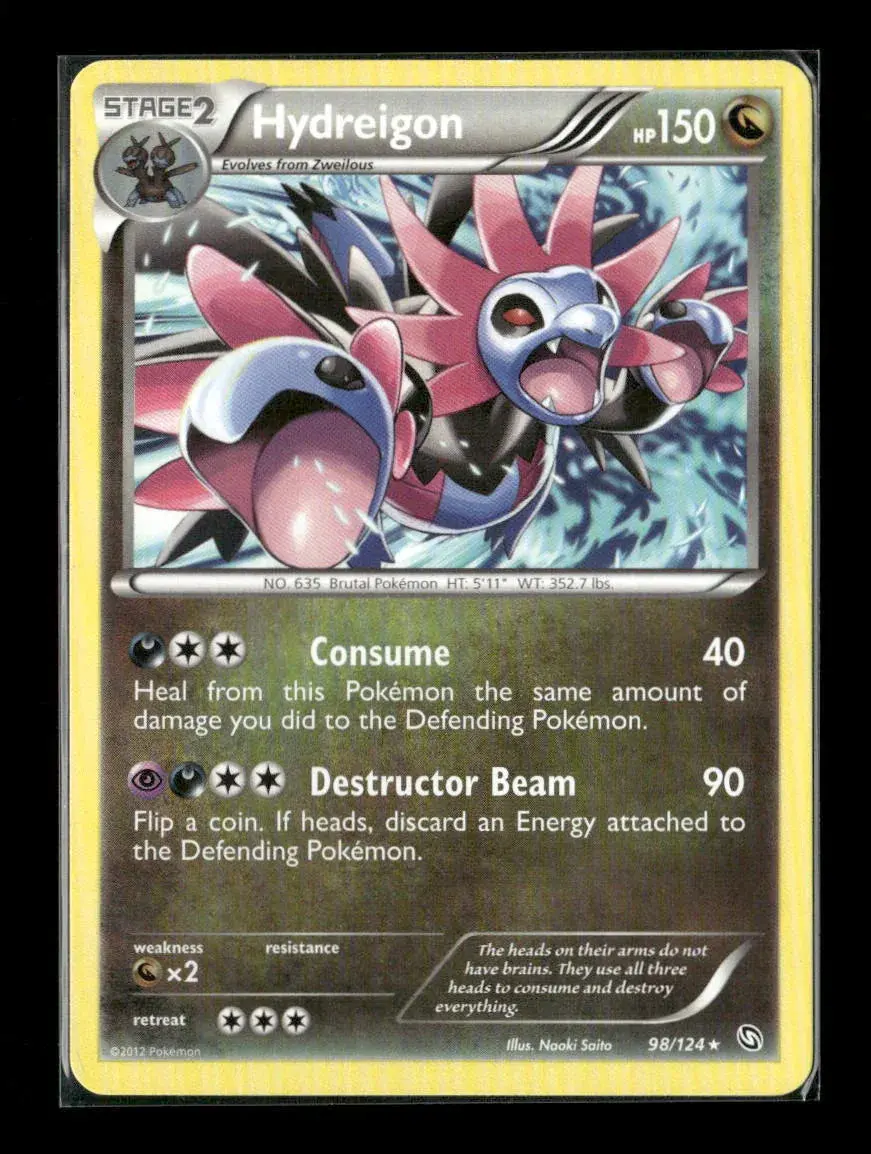Hydreigon (98) Rare Dragons Exalted 98/124 Lp 1