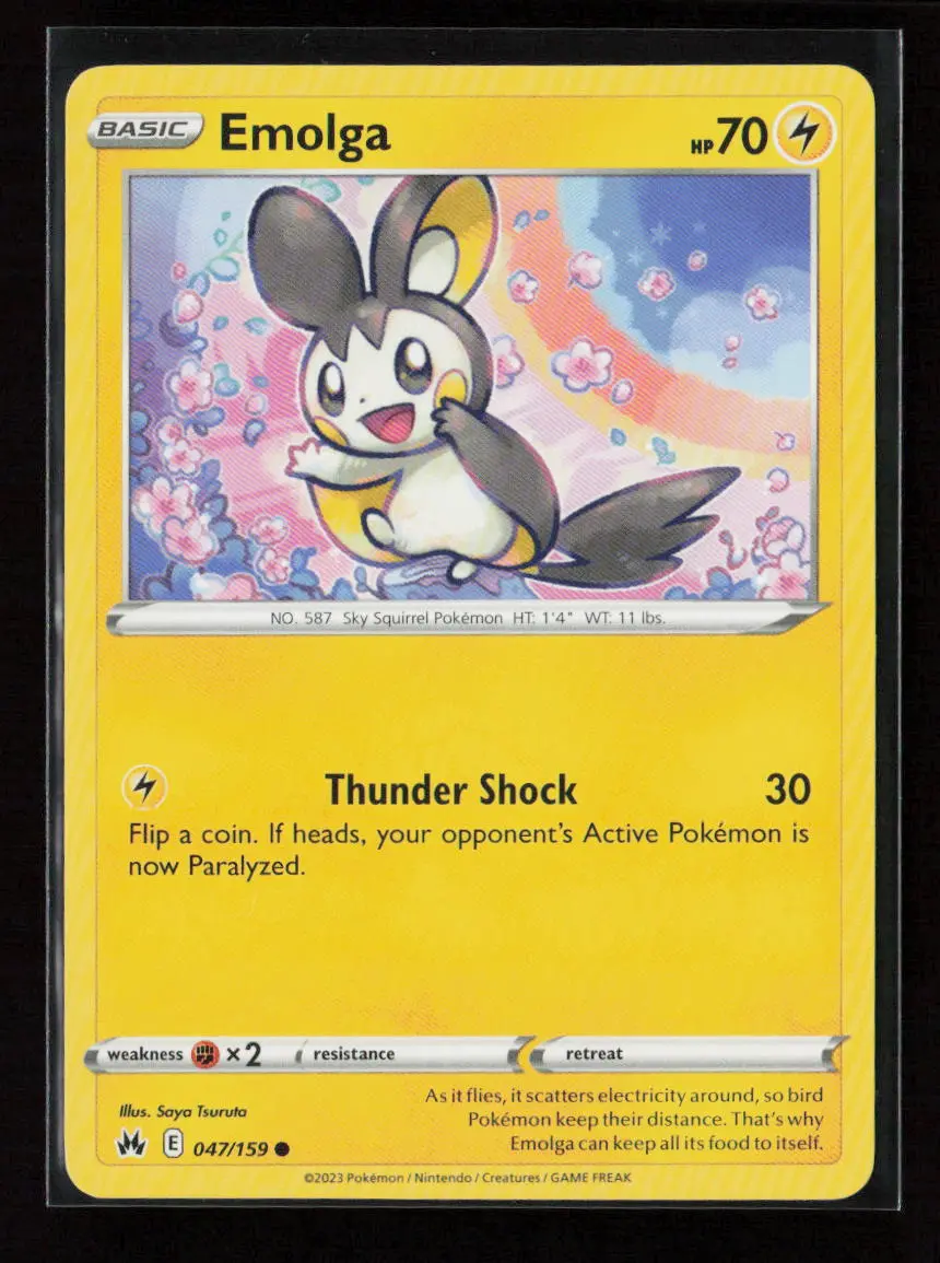 Emolga Common Crown Zenith 047/159 Nm 1