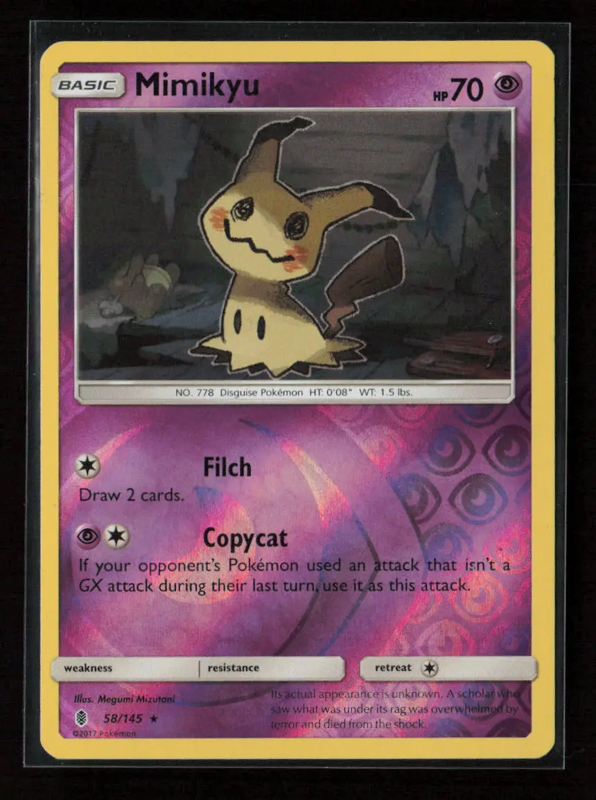 Mimikyu Holo Rare Sm - Guardians Rising 58/145 Lp 1