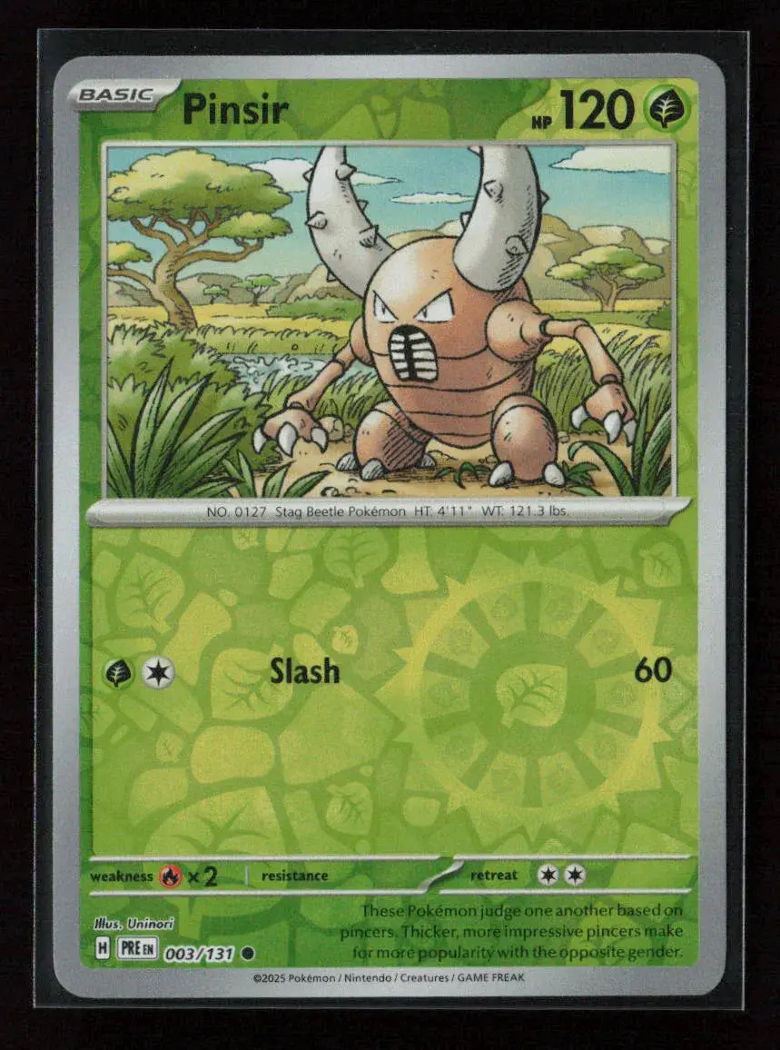 Pinsir Common Sv: Prismatic Evolutions 003/131 Nm 1