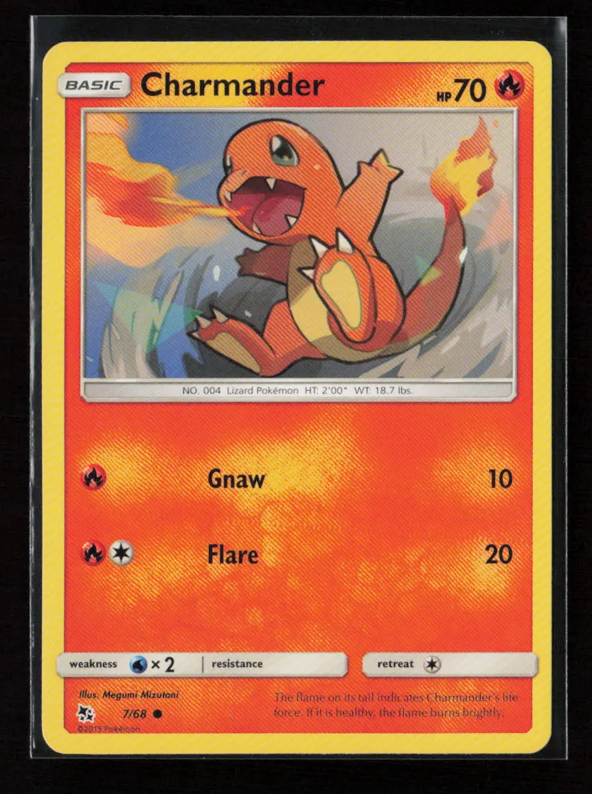 Charmander Common Hidden Fates 7/68 Lp 1