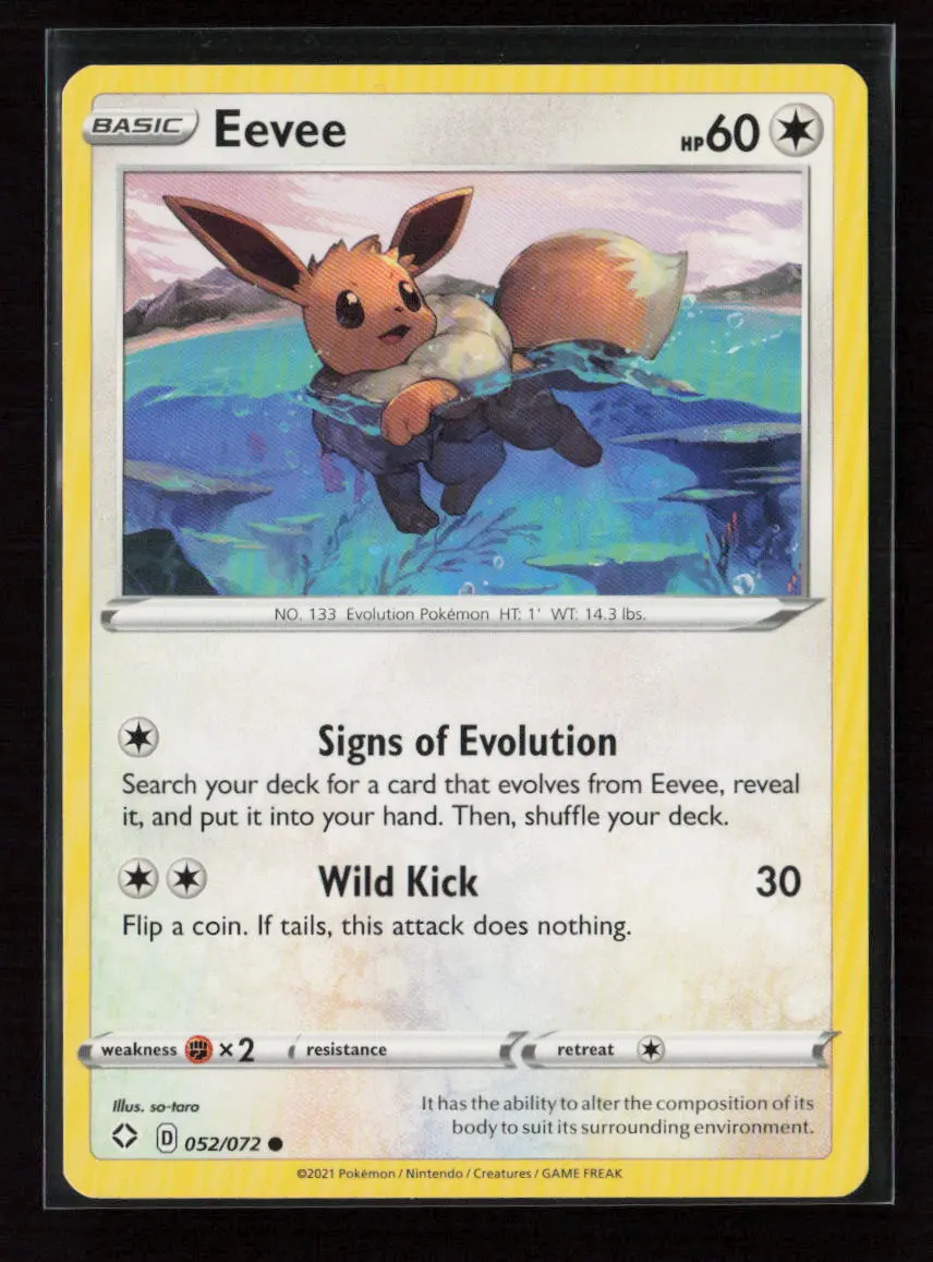 Eevee Common Shining Fates 052/072 Lp 1