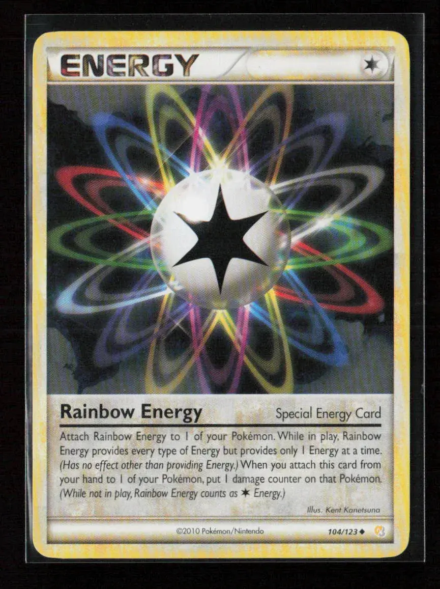 Rainbow Energy Uncommon Heartgold Soulsilver 104/123 Lp 1