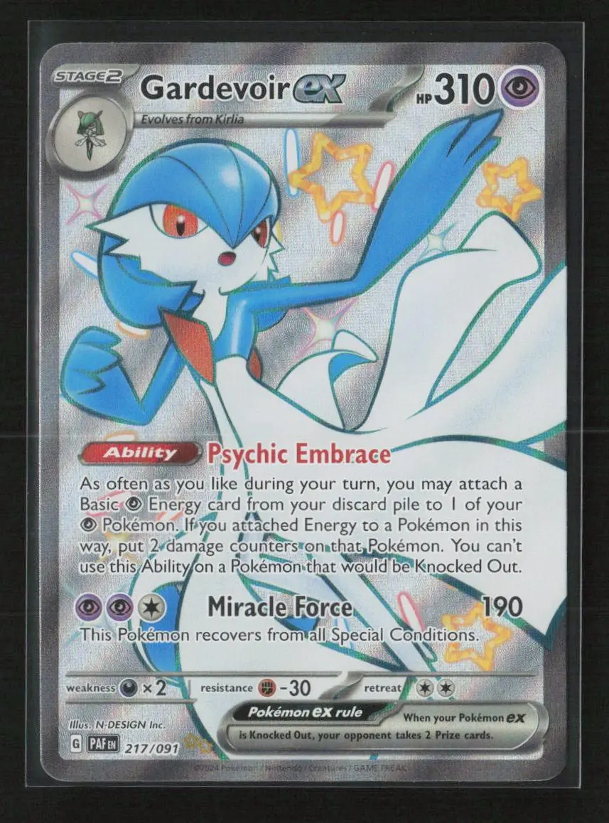 Gardevoir Ex - Shiny Ultra Rare Sv: Paldean Fates 217/091 Nm 1