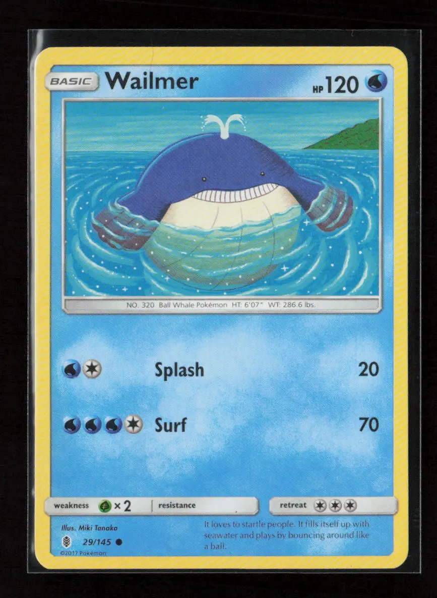 Wailmer Common Sm - Guardians Rising 29/145 Lp 1
