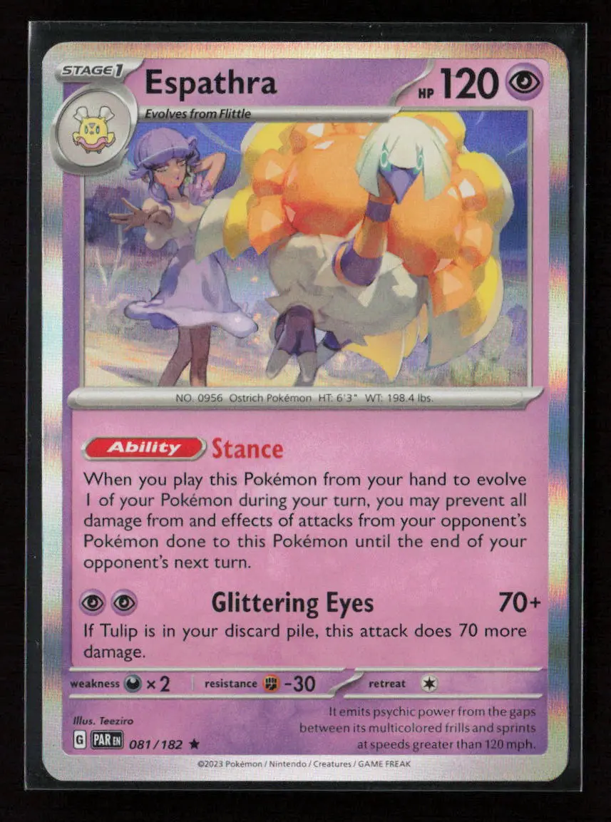 Espathra - Rare Sv04: Paradox Rift 081/182 Nm 1