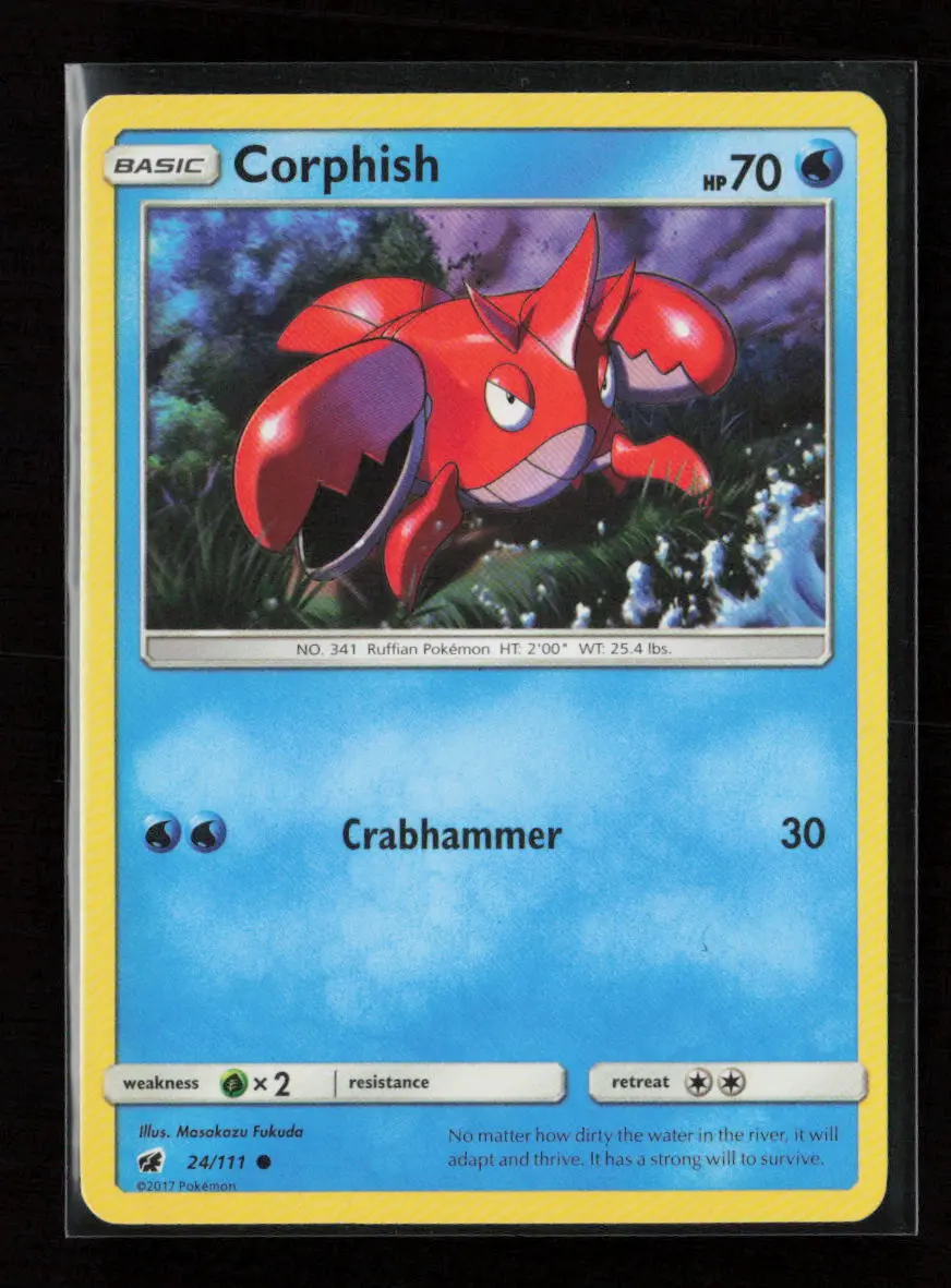 Corphish Common Sm - Crimson Invasion 24/111 Lp 1