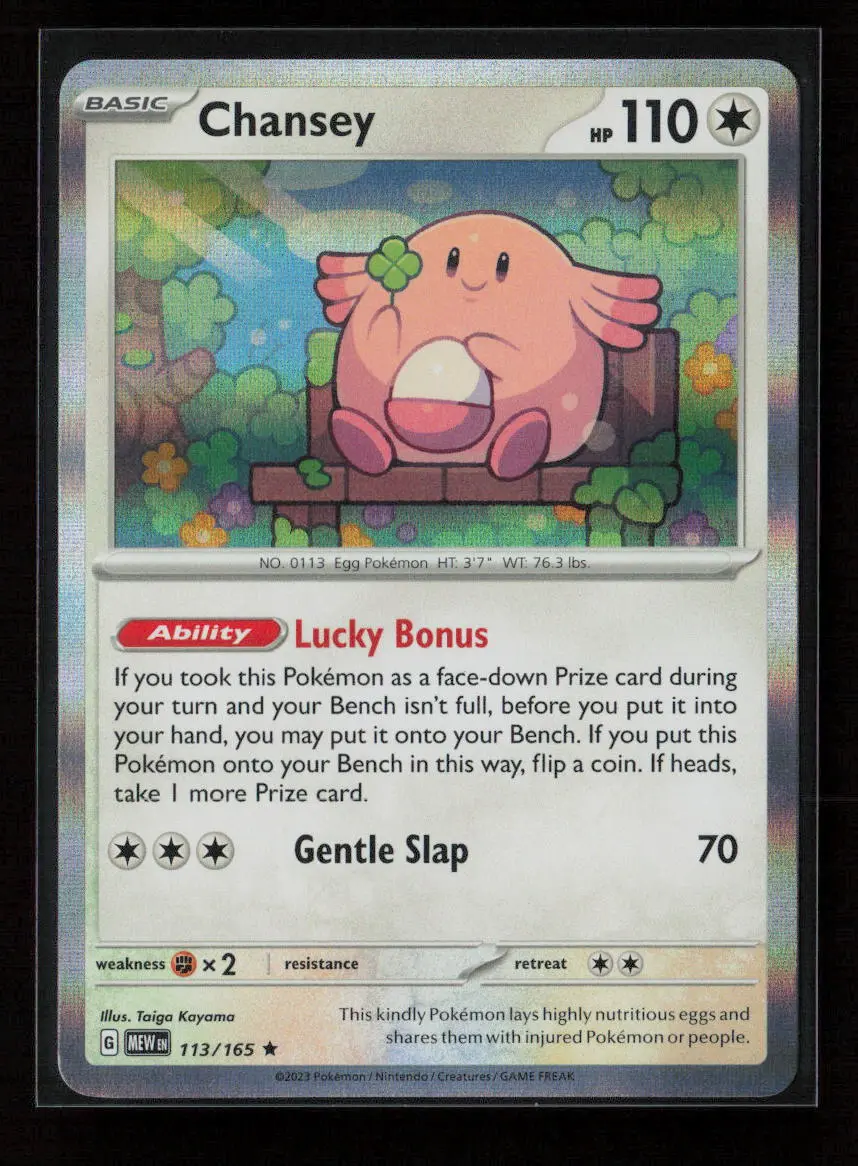Chansey Rare Sv: Scarlet & Violet 151 113/165 Nm 1