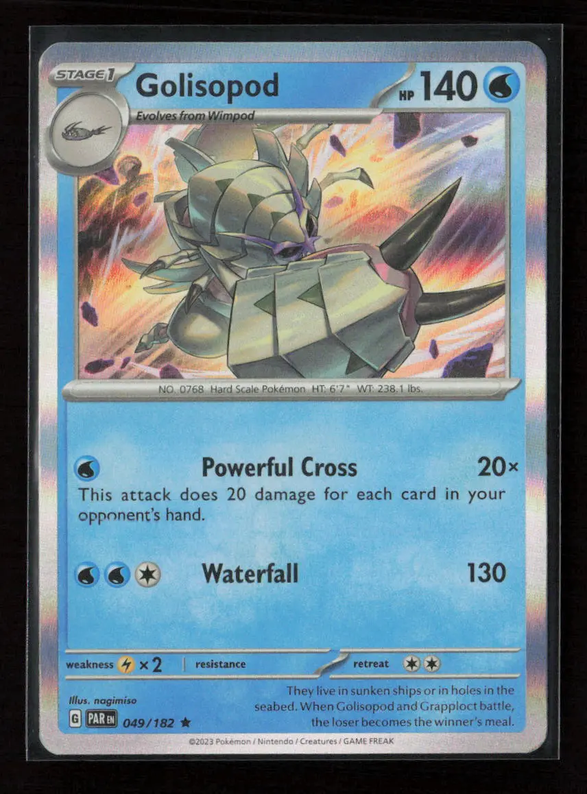 Golisopod Rare Sv04: Paradox Rift 049/182 Lp 1