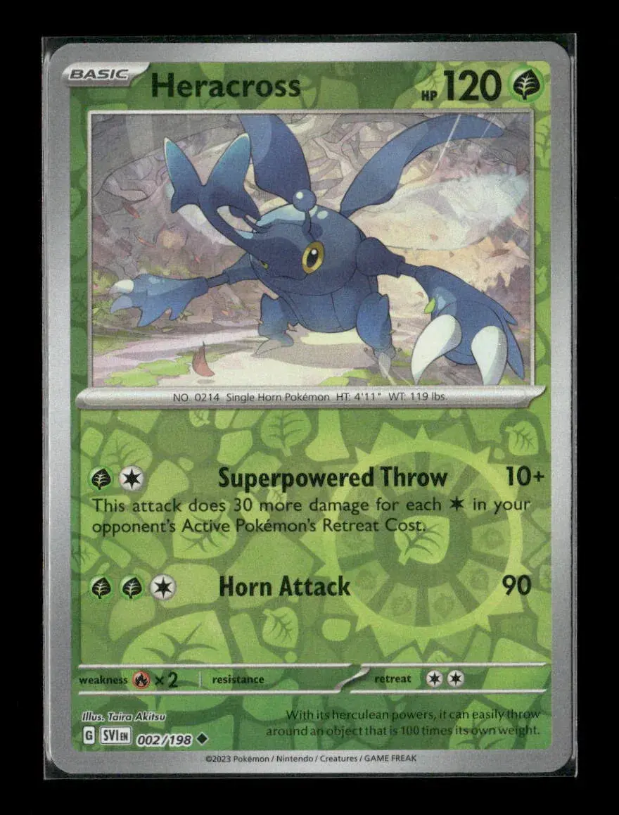 Heracross Uncommon Sv01: Scarlet & Violet Base Set 002/198 Lp 1
