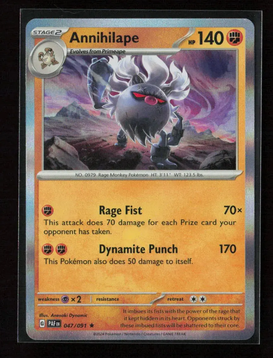 Annihilape - Rare Sv: Paldean Fates 047/091 Nm 1