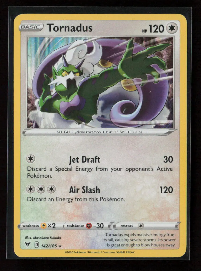 Tornadus Holo Rare Swsh04: Vivid Voltage 142/185 Nm 1