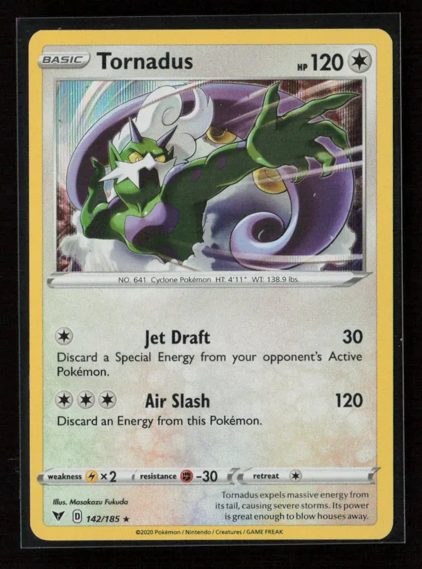 Tornadus Holo Rare Swsh04: Vivid Voltage 142/185 Nm 1