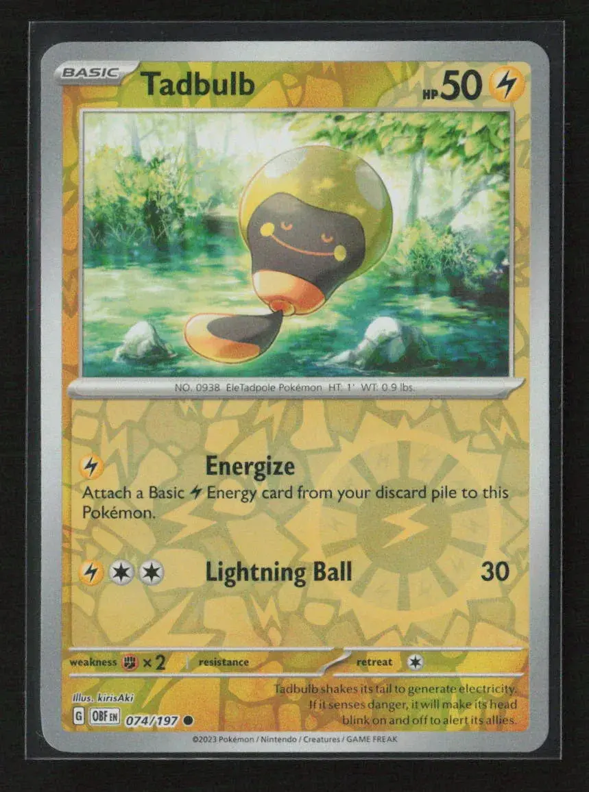 Tadbulb Common Sv03: Obsidian Flames 074/197 Nm 1