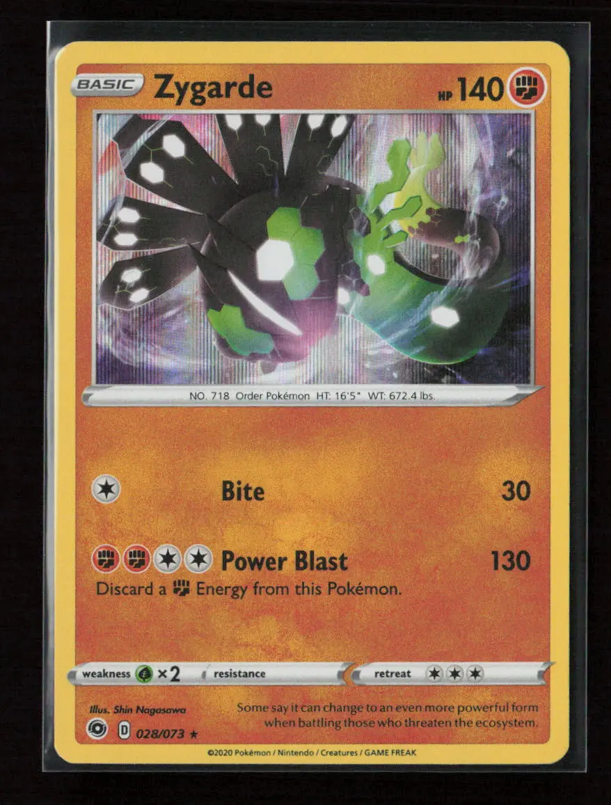 Zygarde Holo Rare Champion's Path 28/73 Nm 1