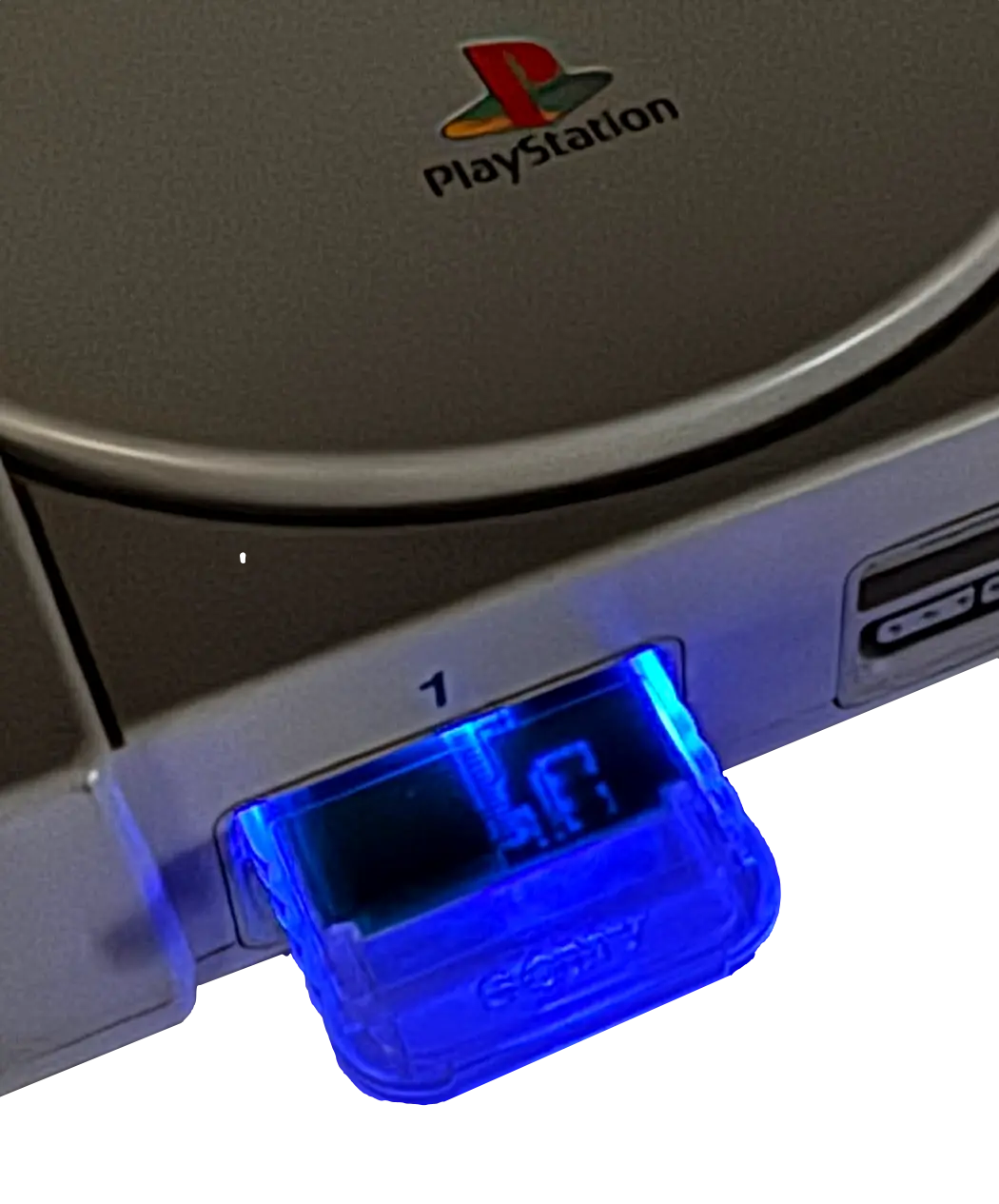 Light Up Blue Ps1 Genuine Sony Playstation 1 Memory Card 1Mb (Refurbished) 1