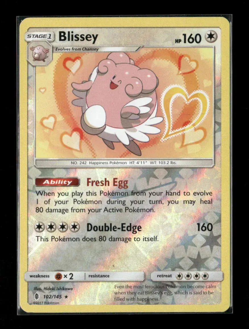 Blissey Holo Rare Sm - Guardians Rising 102/145 Lp 1