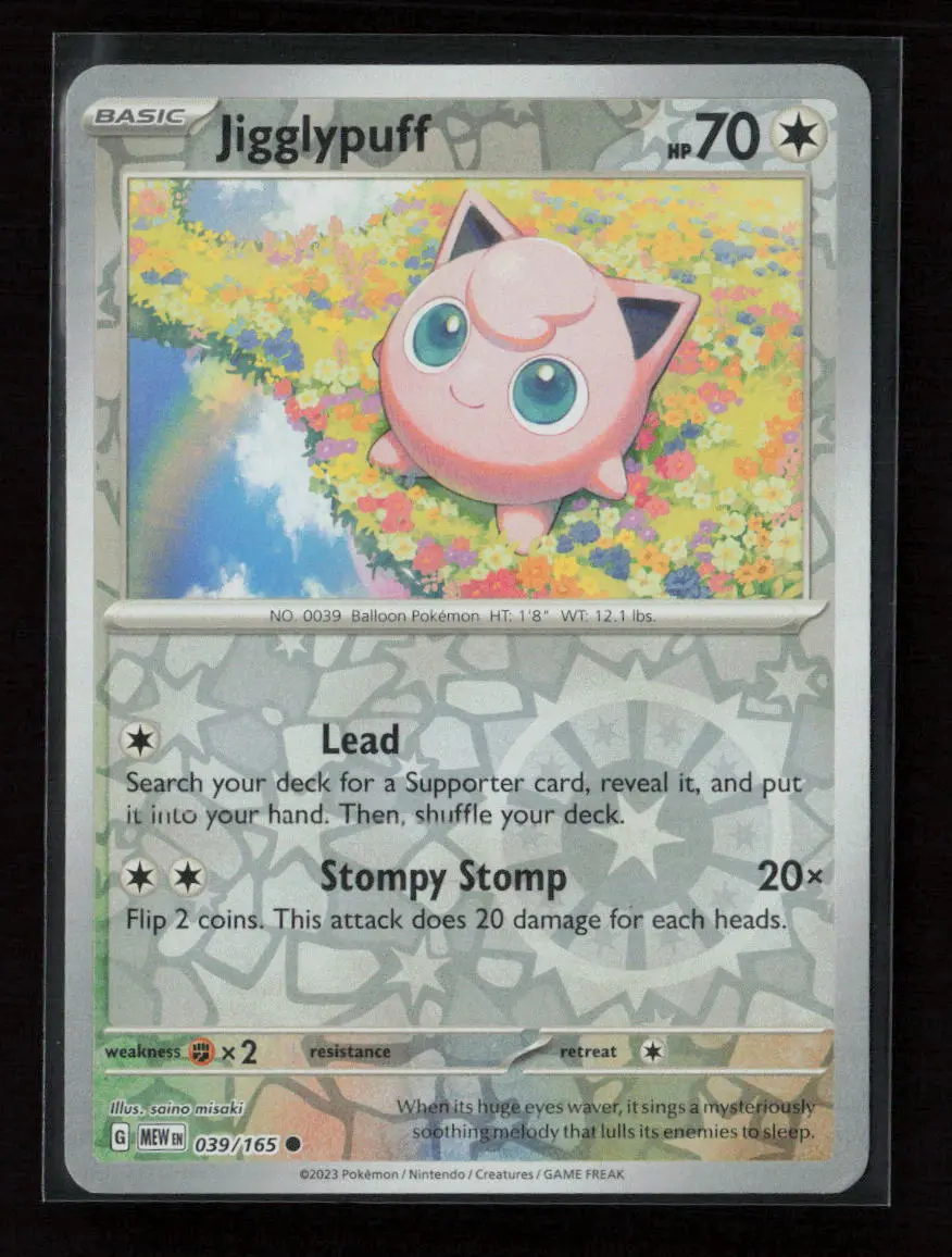 Jigglypuff Common Sv: Scarlet & Violet 151 039/165 Nm 1