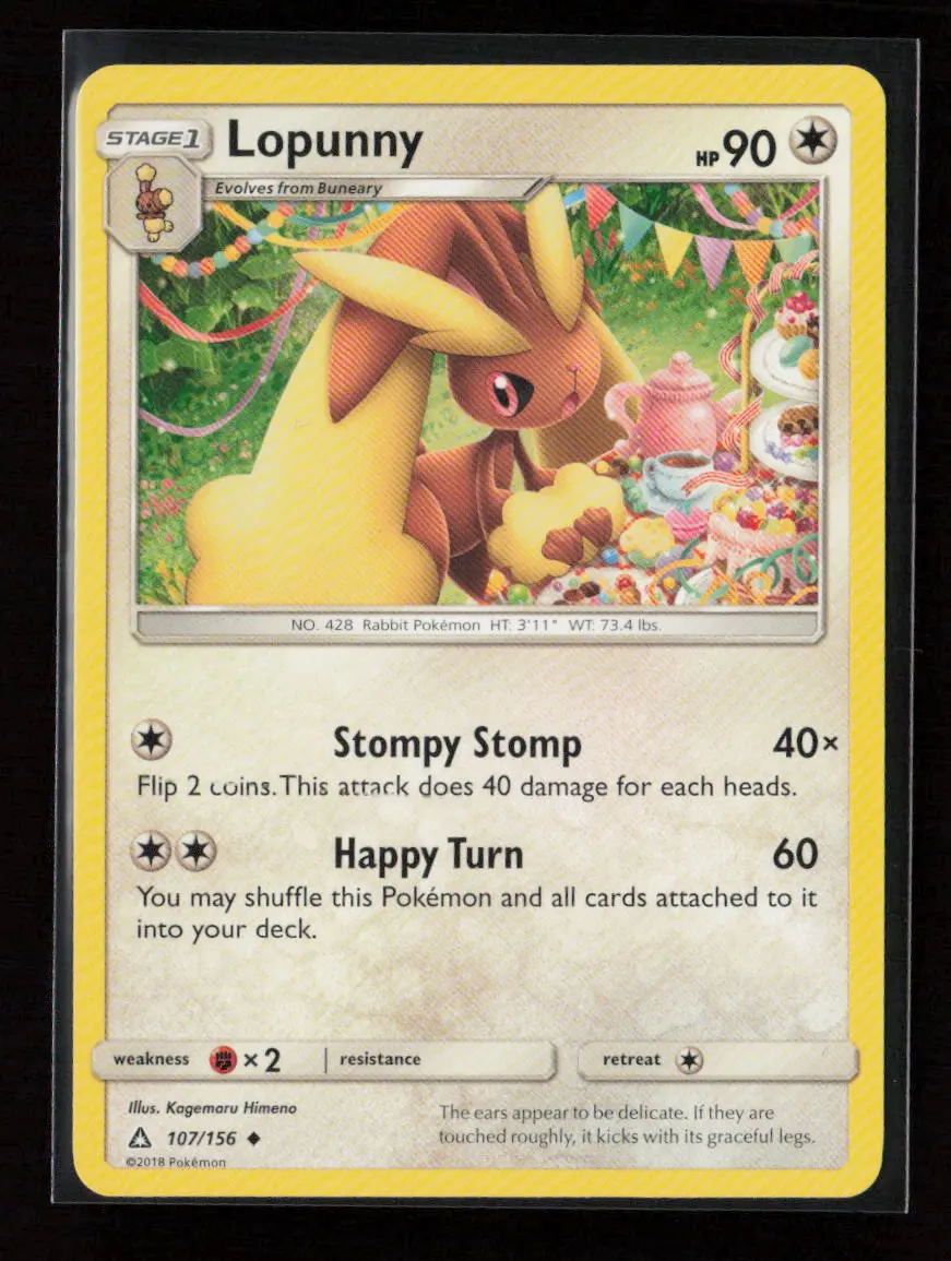 Lopunny Uncommon Sm - Ultra Prism 107/156 Lp 1