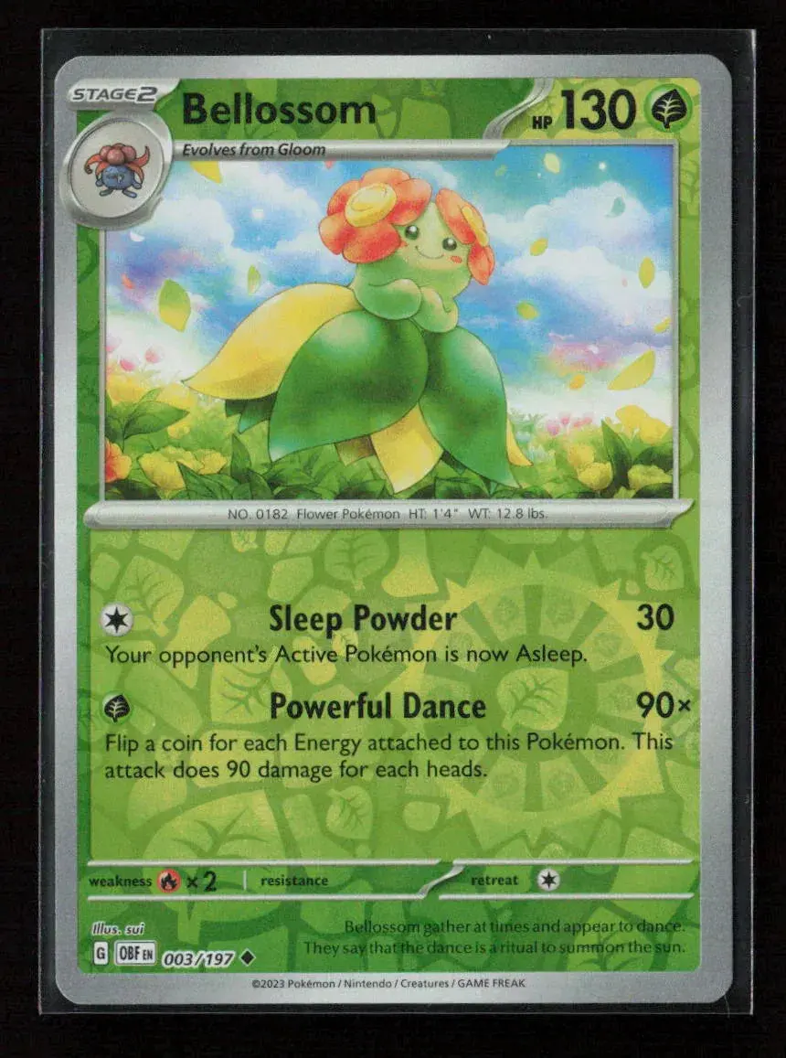 Bellossom Uncommon Sv03: Obsidian Flames 003/197 Nm 1
