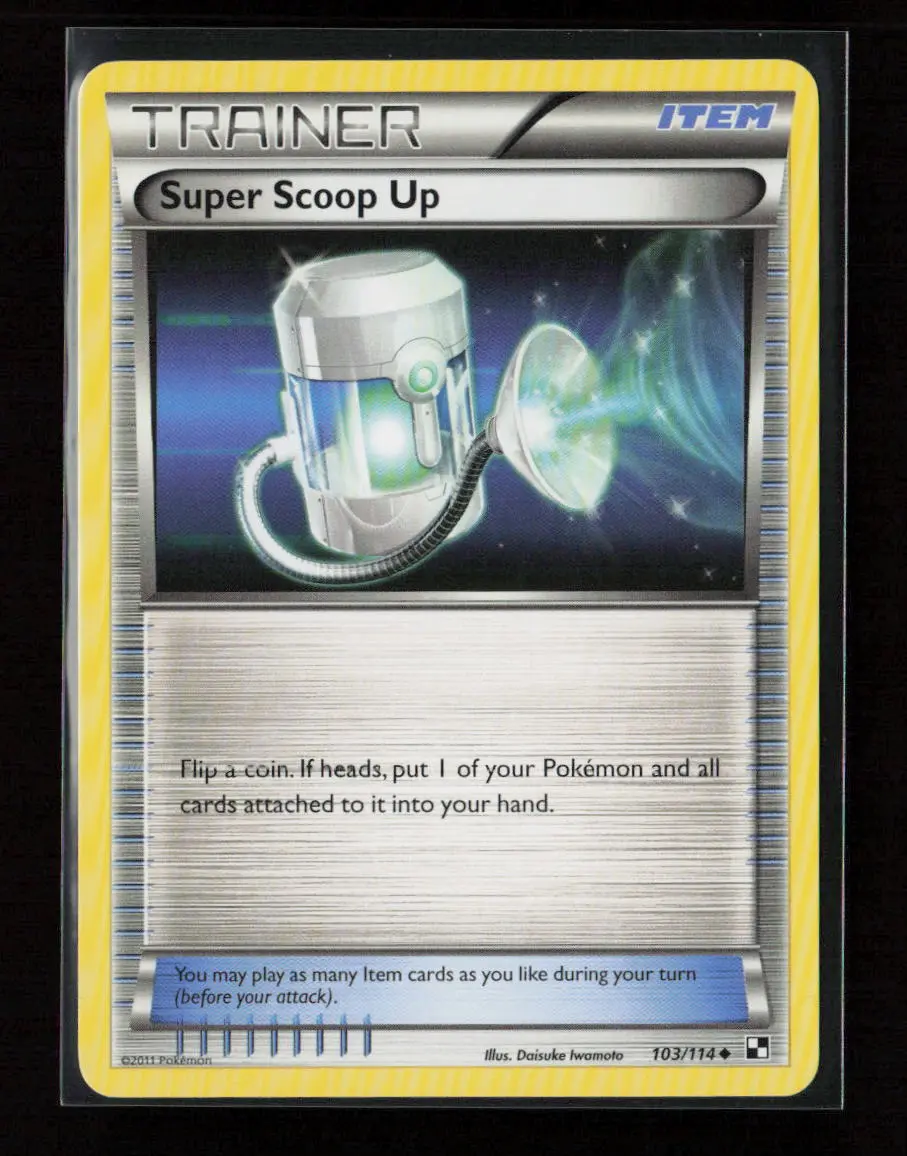 Super Scoop Up Uncommon Black And White 103/114 Nm 1
