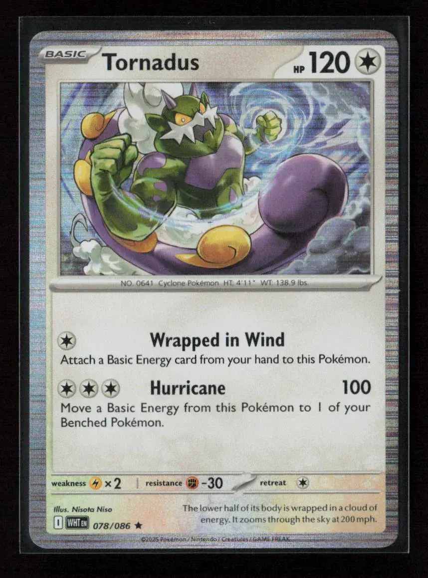 Tornadus Rare Sv: White Flare 078/086 Nm 1