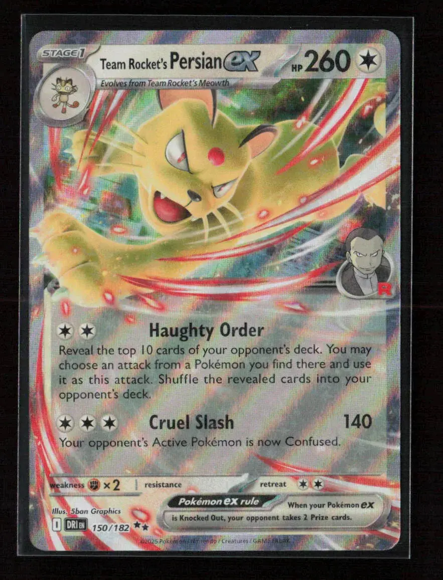 Team Rocket's Persian Ex - Double Rare Sv10: Destined Rivals 150/182 Nm 1