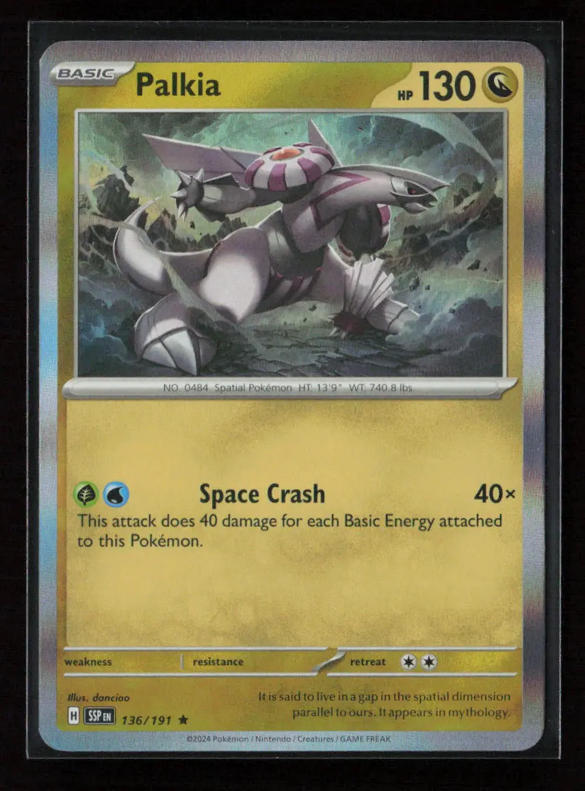 Palkia Rare Sv08: Surging Sparks 136/191 Nm 1