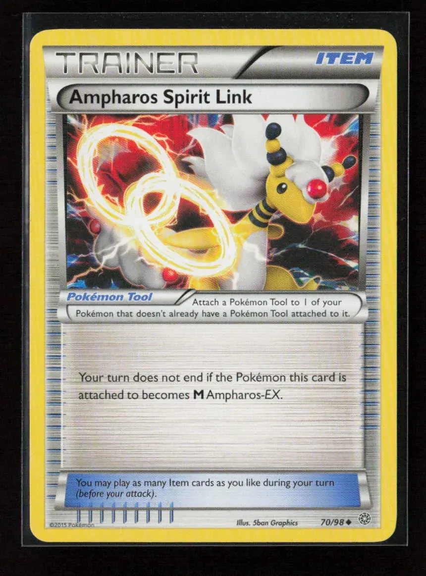 Ampharos Spirit Link Uncommon Xy - Ancient Origins 70/98 Lp 1