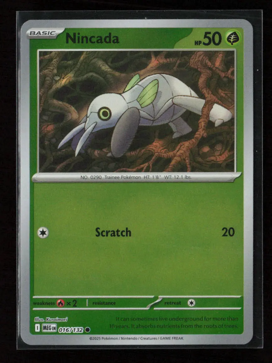 Nincada Common Me01: Mega Evolution 016/132 Nm 1