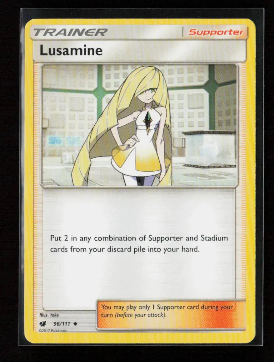 Lusamine Uncommon Sm - Crimson Invasion 96/111 Nm 1