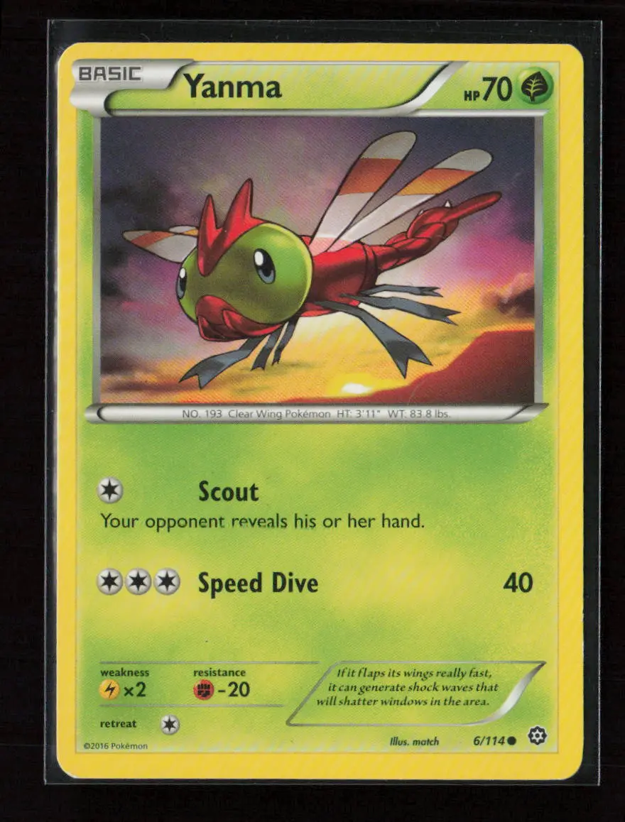 Yanma Common Xy - Steam Siege 6/114 Lp 1