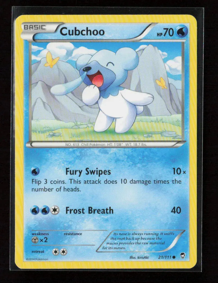 Cubchoo Common Xy - Furious Fists 21/111 Nm 1