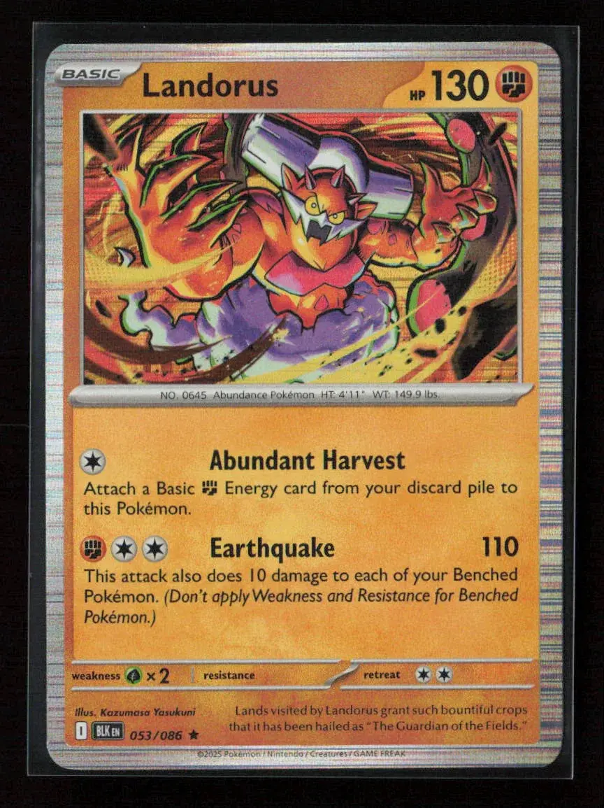 Landorus Rare Sv: Black Bolt 053/086 Nm 1
