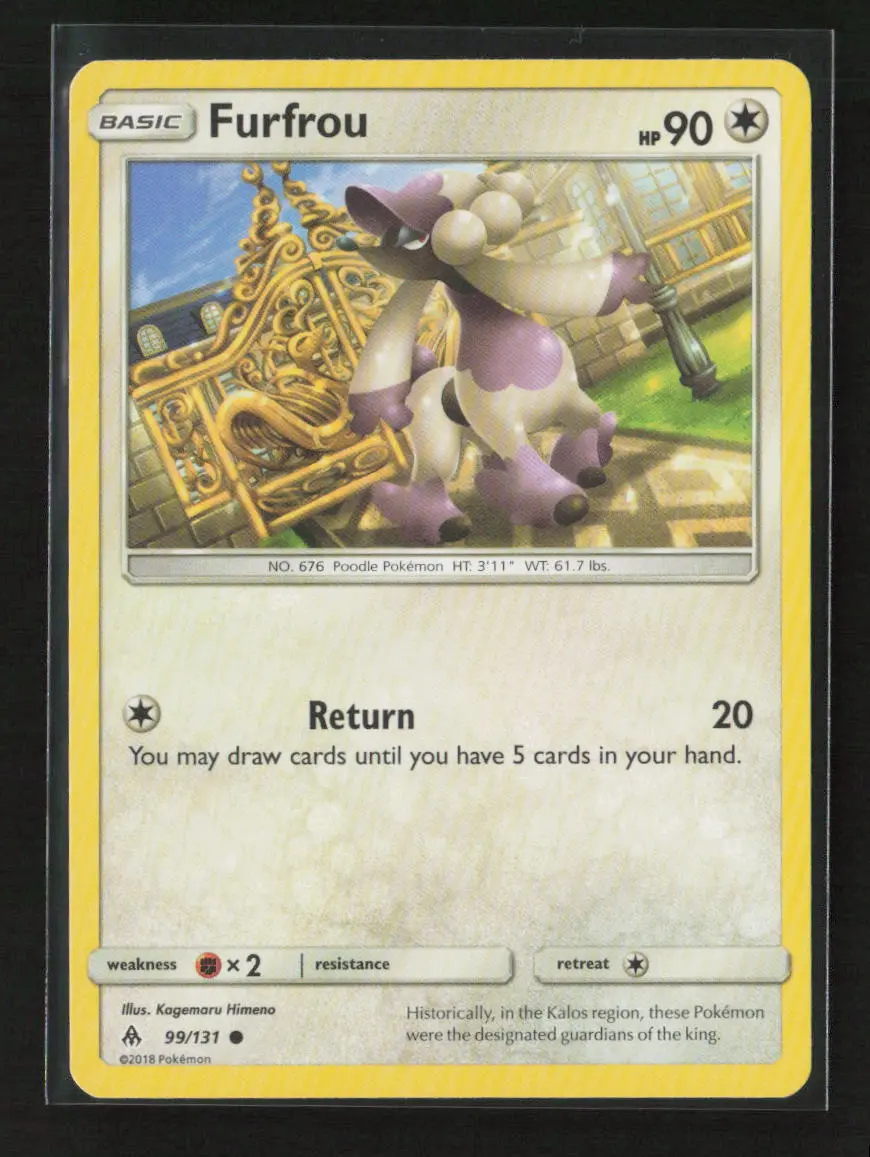 Furfrou Common Sm - Forbidden Light 99/131 Lp 1